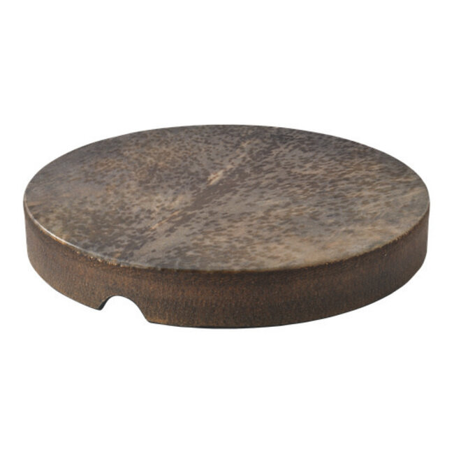 Remo - HD-8722-81-014 - Tar, Frame Drum, Skyndeep Fixed Goat Stripe Brown Graphic, 22" X 3"