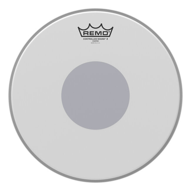 Remo - CX-0112-10- - **Special Order**, Batter, Controlled Sound X, Coated, 12" Diameter, Black Dot On Bottom
