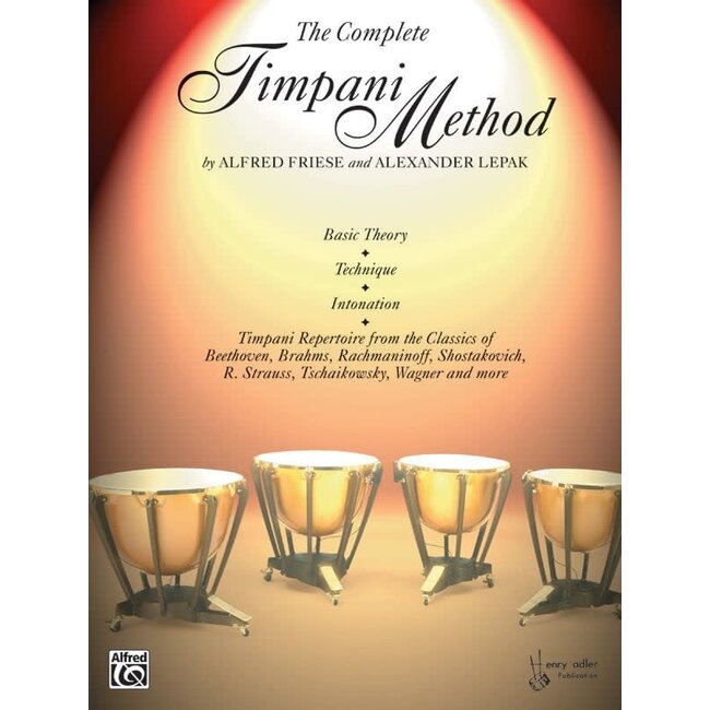 The Complete Timpani Method - by Alfred Friese and Alexander Lepak - 00-HAB00011