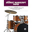 Alfred's Drumset Manuscript Paper - by Dave Black - 00-44964
