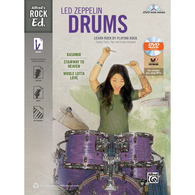 Alfred's Rock Ed.: Led Zeppelin Drums - by Led Zeppelin - 00-41018