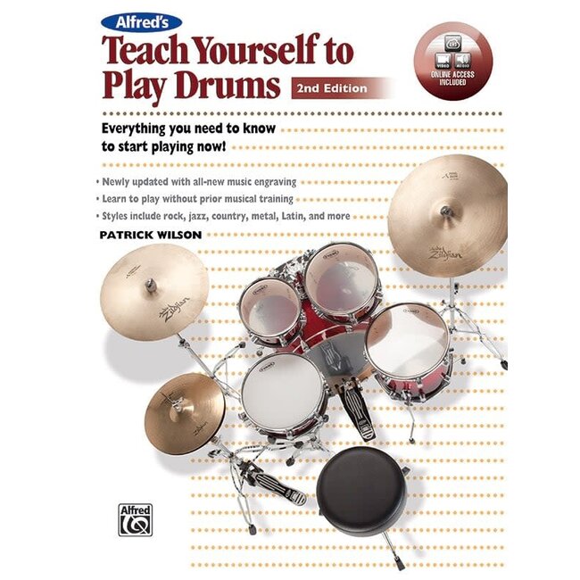 Alfred's Teach Yourself to Play Drums (2nd Edition) - by Patrick Wilson - 00-40951