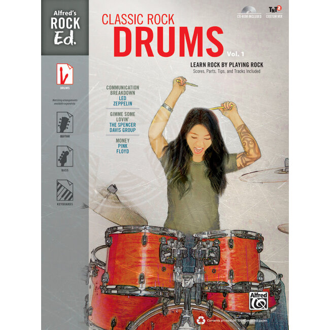 Alfred's Rock Ed.: Classic Rock Drums, Vol. 1 - by  - 00-40297