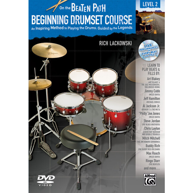 On the Beaten Path: Beginning Drumset Course, Level 2 - by Rich Lackowski - 00-37512