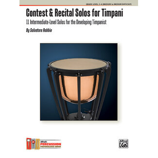 Alfred Publishing Co. Contest & Recital Solos for Timpani - by Salvatore Rabbio - 00-37480