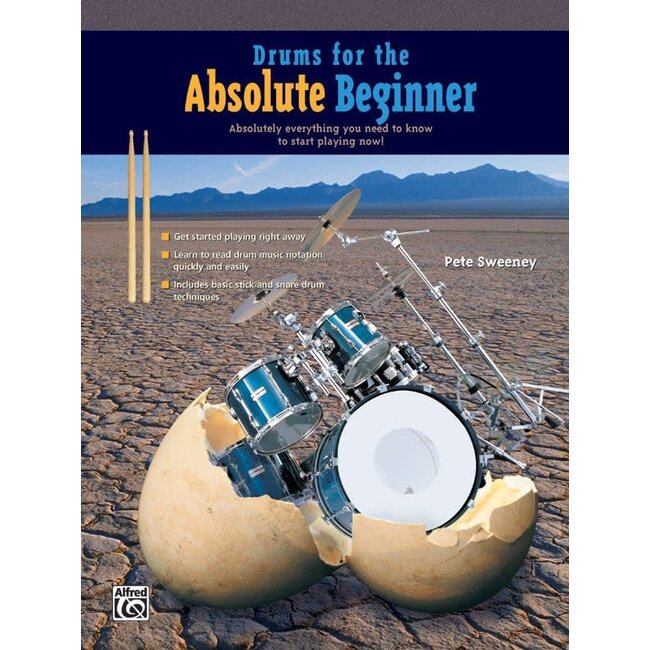 Drums for the Absolute Beginner - by Pete Sweeney - 00-20407