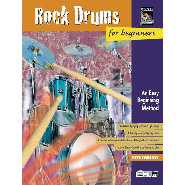 Rock Drums for Beginners - by Pete Sweeney - 00-18402