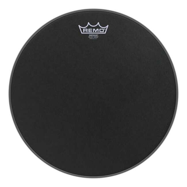 Remo - BE-0814-ES- - Batter, Emperor, Black Suede, 14" Diameter