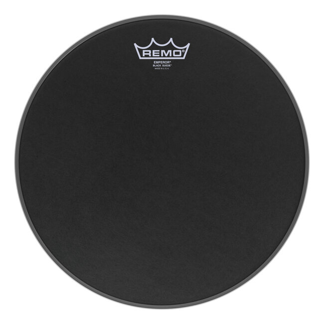 Remo - BE-0813-ES- - Batter, Emperor, Black Suede, 13" Diameter