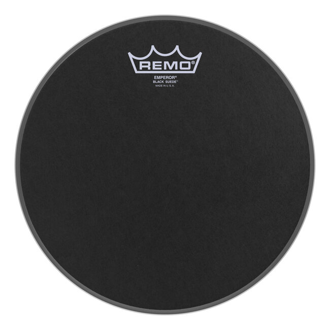 Remo - BE-0810-ES- - Batter, Emperor, Black Suede, 10" Diameter