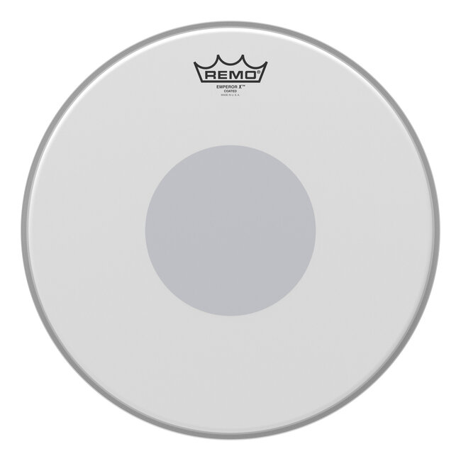 Remo - BX-0114-10- - Batter, Emperor X, Coated, Black Dot Bottom, 14" Diameter