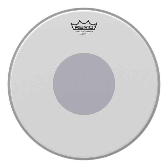 Remo - CX-0114-10- - Batter, Controlled Sound X, Coated, 14" Diameter, Black Dot On Bottom