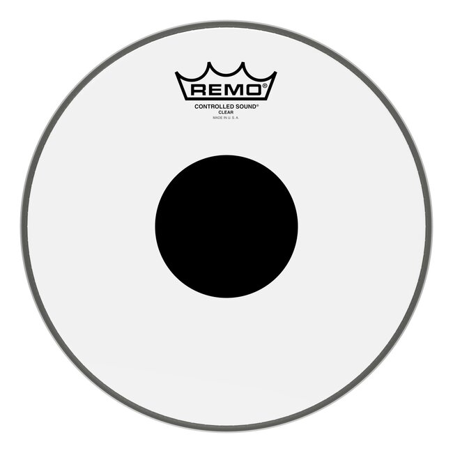 Remo - CS-0310-10- - Batter, Controlled Sound, Clear, 10" Diameter, Black Dot On Top