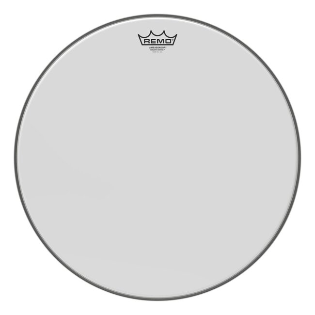 Remo - BA-0218-00- - Batter, Ambassador, Smooth White, 18" Diameter
