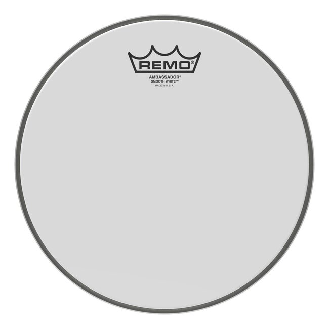 Remo - BA-0210-00- - Batter, Ambassador, Smooth White, 10" Diameter