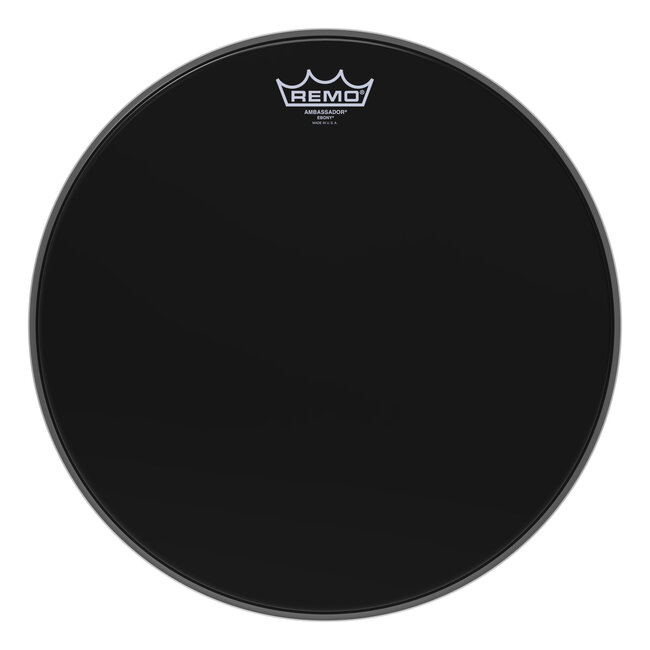 Remo - ES-0015-00- - Batter, Ambassador, Ebony, 15" Diameter