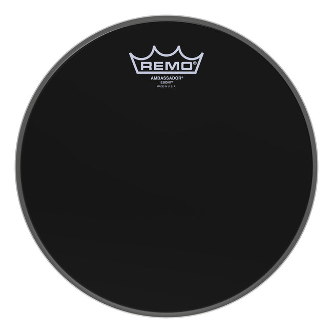 Remo - ES-0010-00- - Batter, Ambassador, Ebony, 10" Diameter