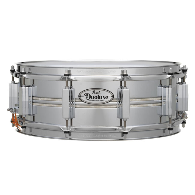 Pearl - DUX1450BR405 - Duoluxe Inlaid Chrome/Brass 14"x5" Snare