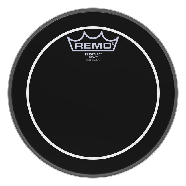 Remo - ES-0608-PS- - Batter, Pinstripe, Ebony, 8" Diameter