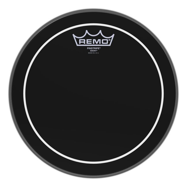 Remo - ES-0610-PS- - Batter, Pinstripe, Ebony, 10" Diameter