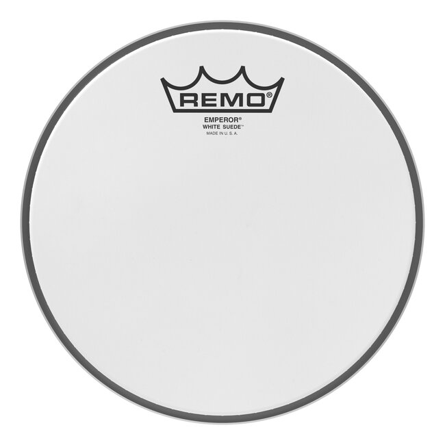 Remo - BE-0808-WS- - Batter, Emperor, White Suede, 8" Diameter
