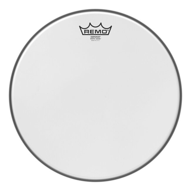 Remo - BE-0813-WS- - Batter, Emperor, White Suede, 13" Diameter