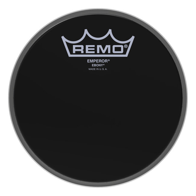 Remo - BE-0006-ES- - **Special Order**, Batter, Emperor, Ebony, 6" Diameter
