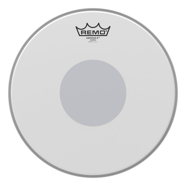 Remo - BX-0112-10- - **Special Order**, Batter, Emperor X, Coated, Black Dot Bottom, 12" Diameter