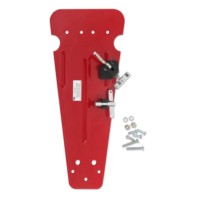 DW - DWSP50P - Red Pedal Plate W/ 997 Hoop Clamp Velcro