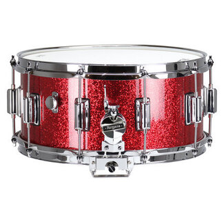 ROGERS Rogers - 37RSL - Dyna-Sonic 6.5x14 Classic Snare Drum - Red Sparkle Lacquer w/BT Lugs