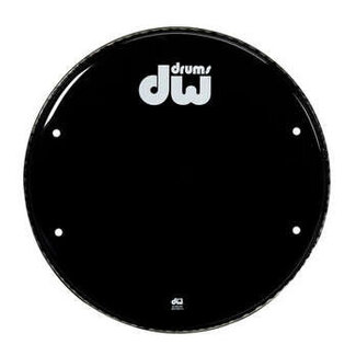 DW DW - DRDHGB16K - 16" Gloss Black Bass Drum Head