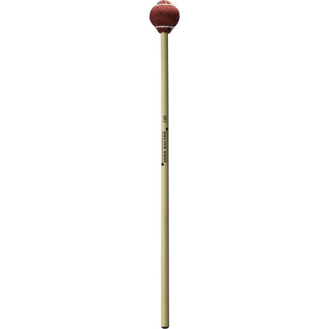 Mike Balter 24R Red Cord Rattan Soft Vibes, Marimba Mallets - B24R