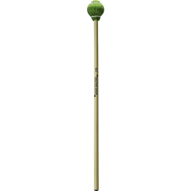 Mike Balter 22R Green Cord Rattan Medium Hard Vibes, Marimba Mallets - B22R