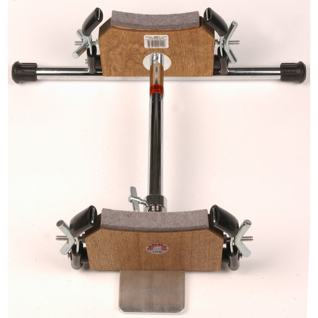 Danmar - 1035 - Tom Kick Riser - Converts 14"-18" Tom To Kick Drum - Black Walnut