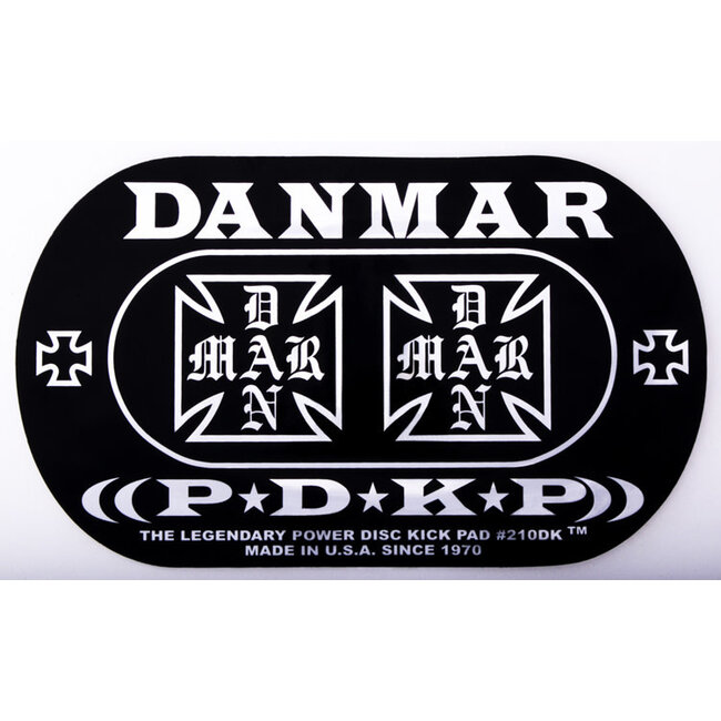 Danmar - 210DKIC - Double Kick Bass Drum Impact Pad - Iron Cross