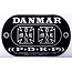 Danmar - 210DKIC - Double Kick Bass Drum Impact Pad - Iron Cross
