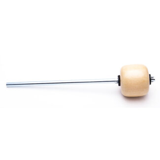 Danmar Percussion Danmar - 305 - Bass Drum Beater - Maple "Clear" Hard Wood Beater, Chrome Shaft