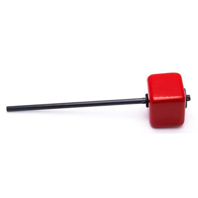 Danmar - 208 - Bass Drum Beater - J.R. Robinson - Red Hard Wood, Square Beater, Black Shaft