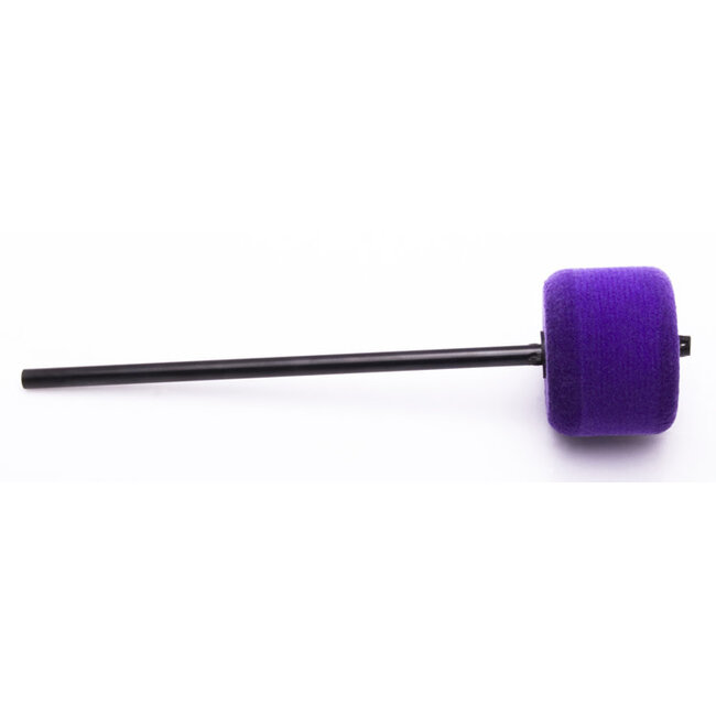 Danmar - 206CKPUR - Bass Drum Beater - Colored Felt, Black Shaft - Purple