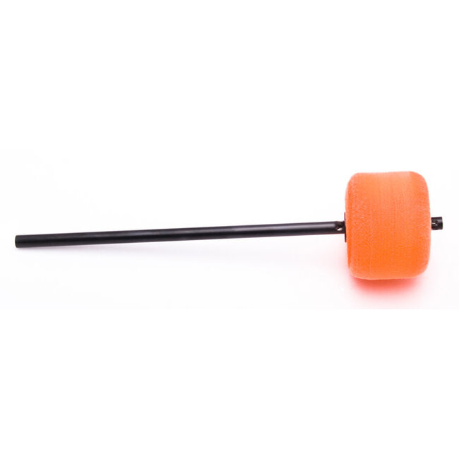 Danmar - 206CKOR - Bass Drum Beater - Colored Felt, Black Shaft - Orange