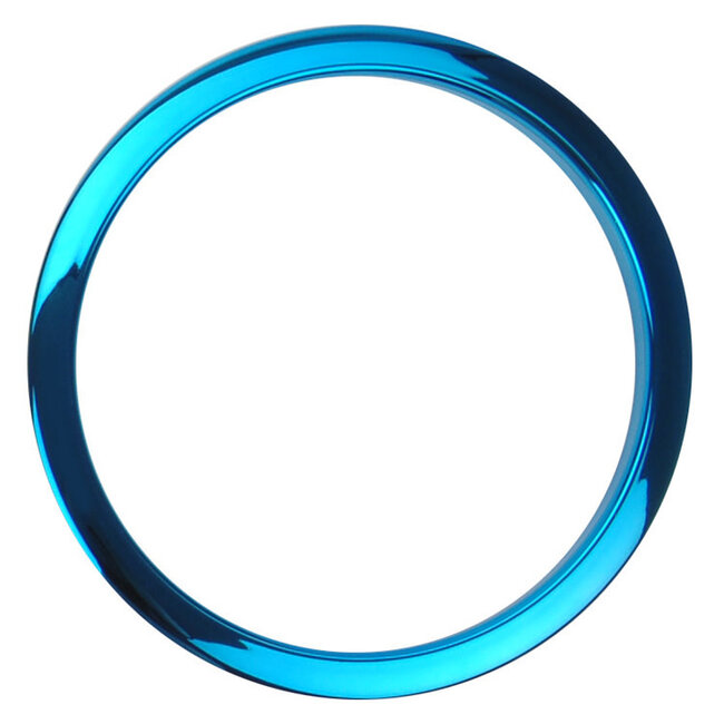 Bass Drum O's - HCB6 - 6" Blue Chrome Drum O's