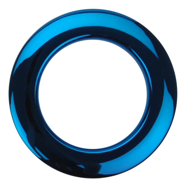 Bass Drum O's - HCB2 - 2" Blue Chrome Drum O's/Tom Ports (2 Pack)