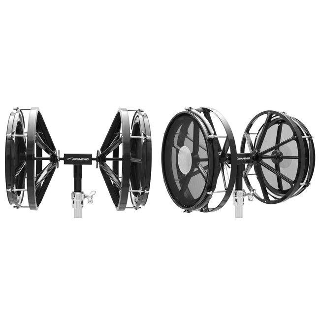 Ahead - AHCBDP - Marching Bass Drum Practice Pad, 10" Tuneable Mesh Heads , 14" Wide