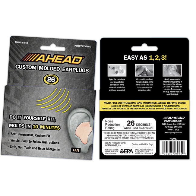 Ahead - ACME - Ahead Custom Molded Earplugs (Tan)