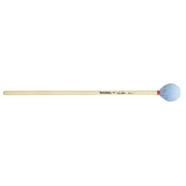 Innovative Percussion - WL4 - Medium Marimba Mallets - Sky Blue Yarn - Rattan