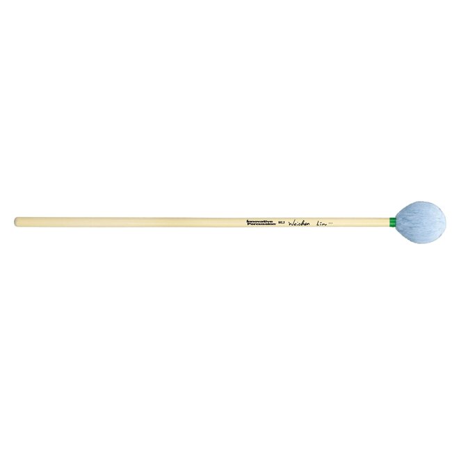 Innovative Percussion - WL3 - Medium Soft Marimba Mallets - Sky Blue Yarn - Rattan