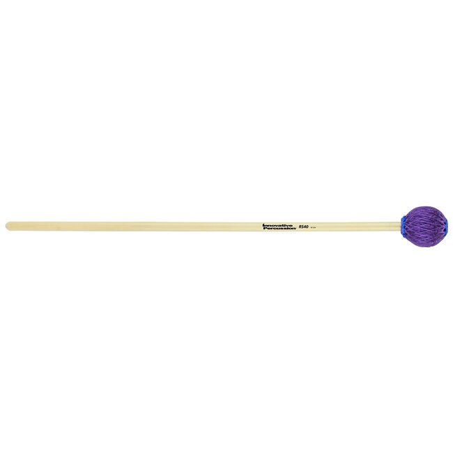 Innovative Percussion - RS40 - Hard Marimba / Vibraphone Mallets - Purple Yarn - Rattan