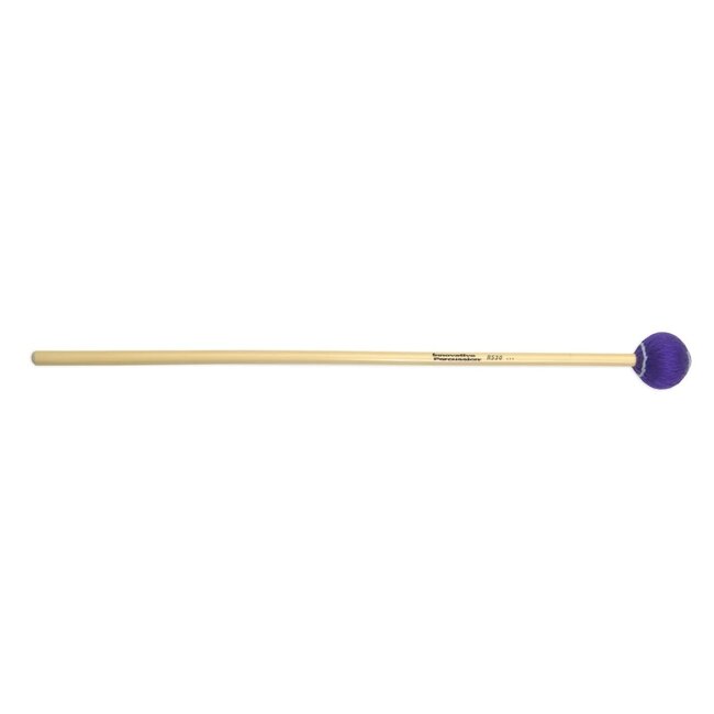 Innovative Percussion - RS30 - Medium-Hard Marimba / Vibraphone Mallets - Purple Yarn - Rattan