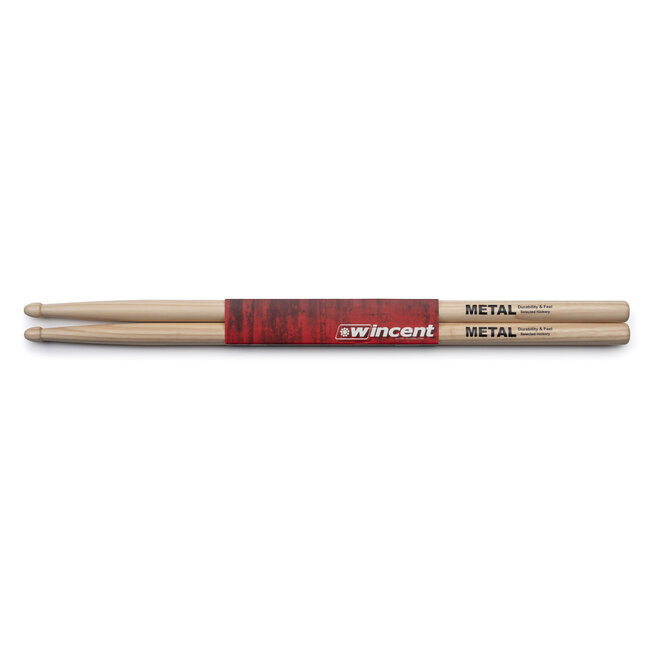 Wincent - WMETAL - Metal Hickory Drumsticks