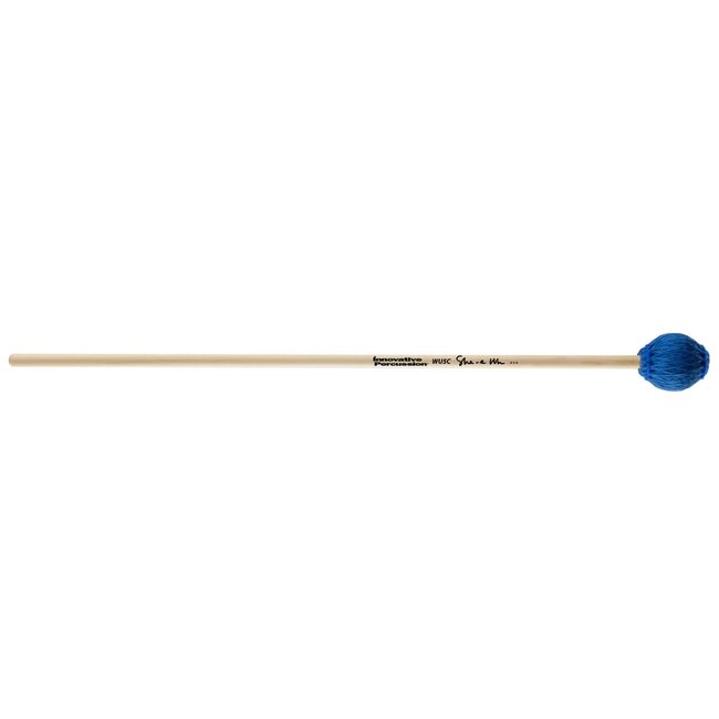 Innovative Percussion - WU5C - Hard Concerto Marimba Mallets - Electric Blue Bamboo Cord - Birch